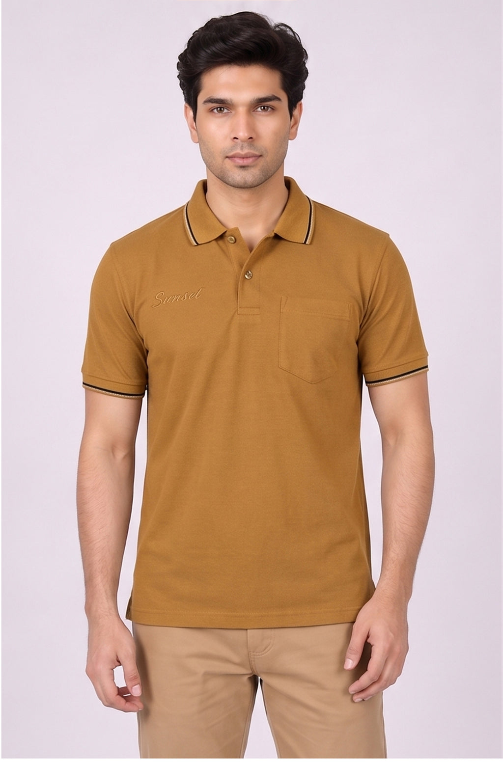 T.K COLLAR - T-SHIRT ( With Pocket )