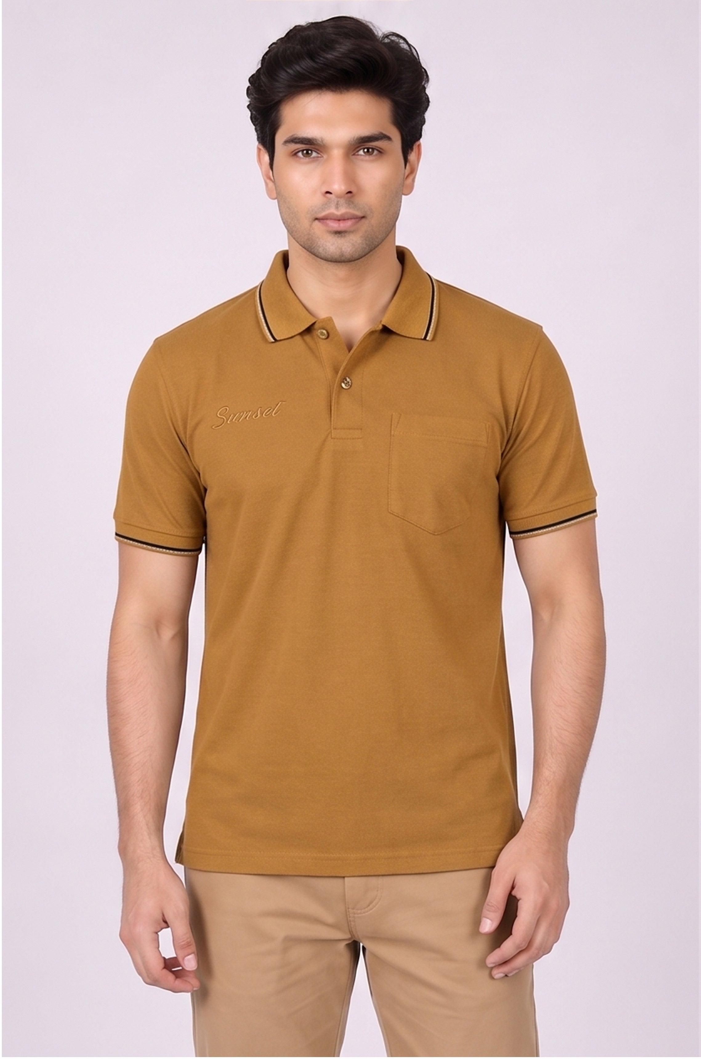 T.K COLLAR - T-SHIRT ( With Pocket )