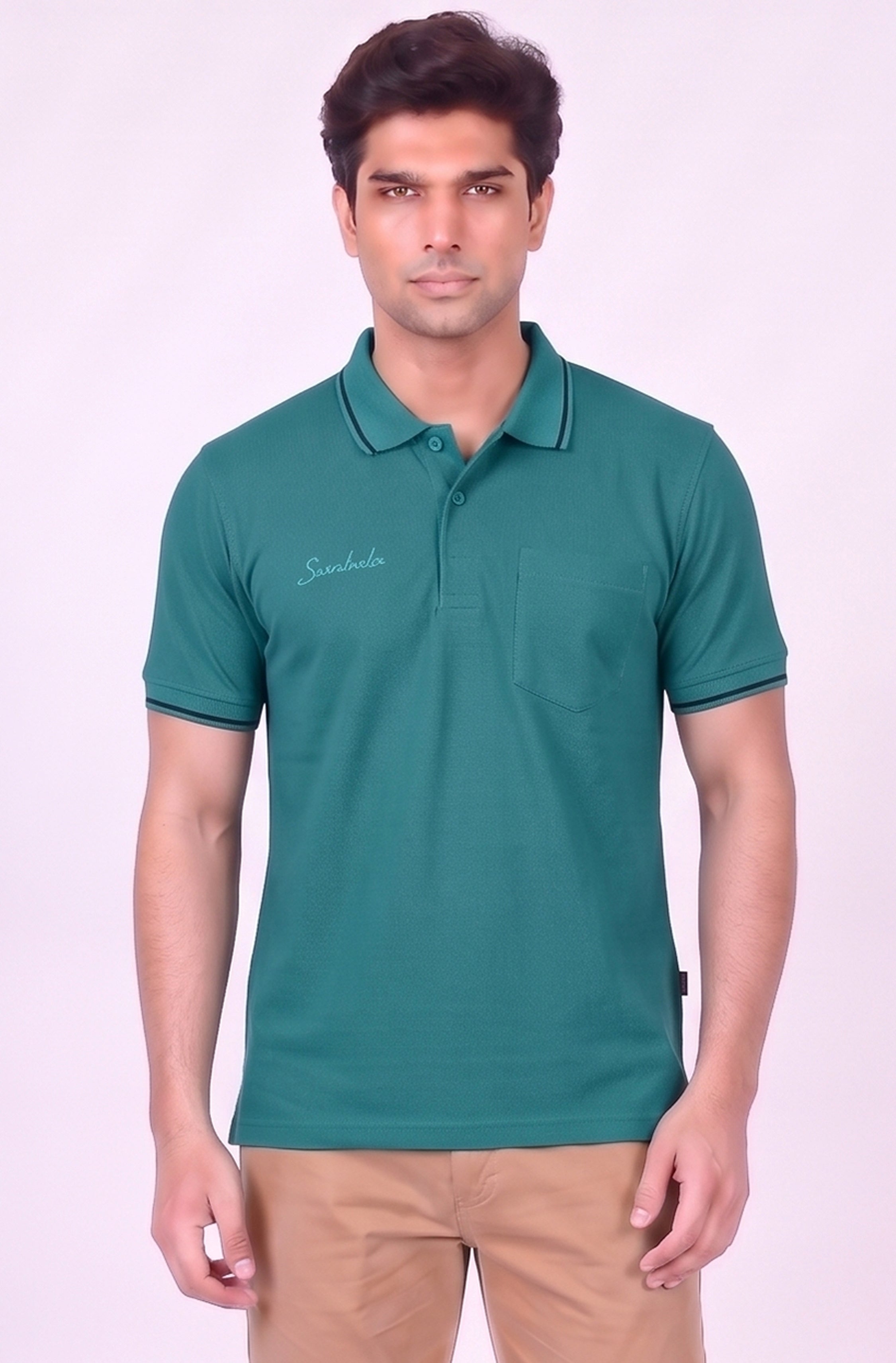 T.K COLLAR - T-SHIRT ( With Pocket )