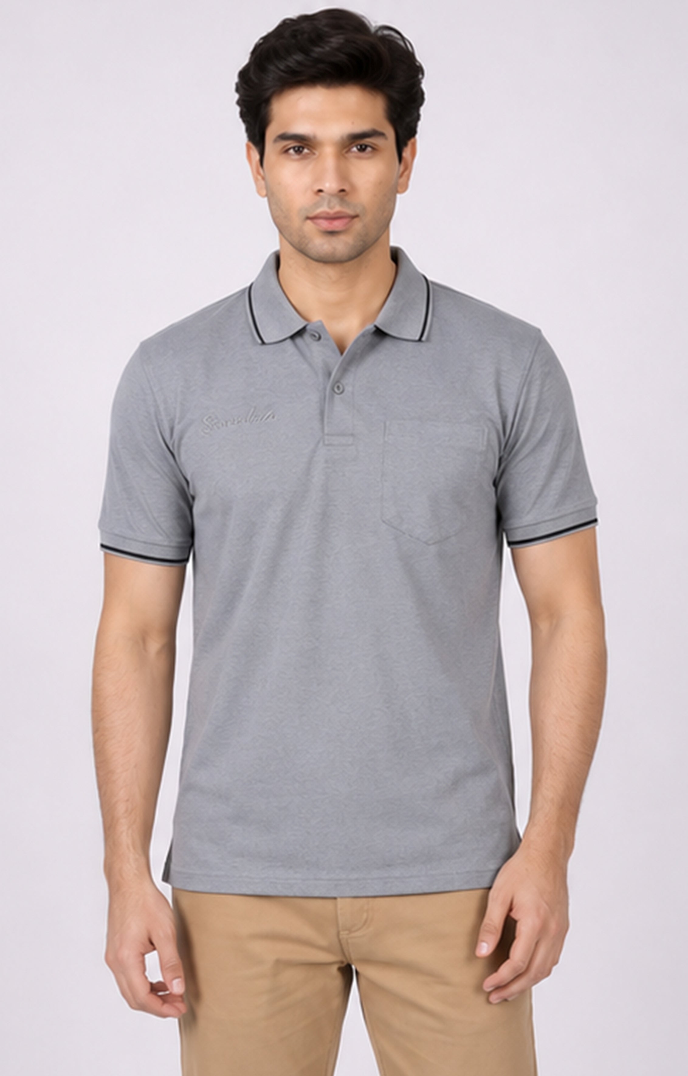 T.K COLLAR - T-SHIRT ( With Pocket )