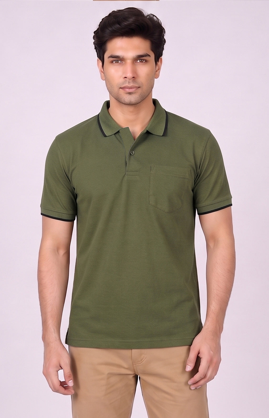 T.K COLLAR - T-SHIRT ( With Pocket )