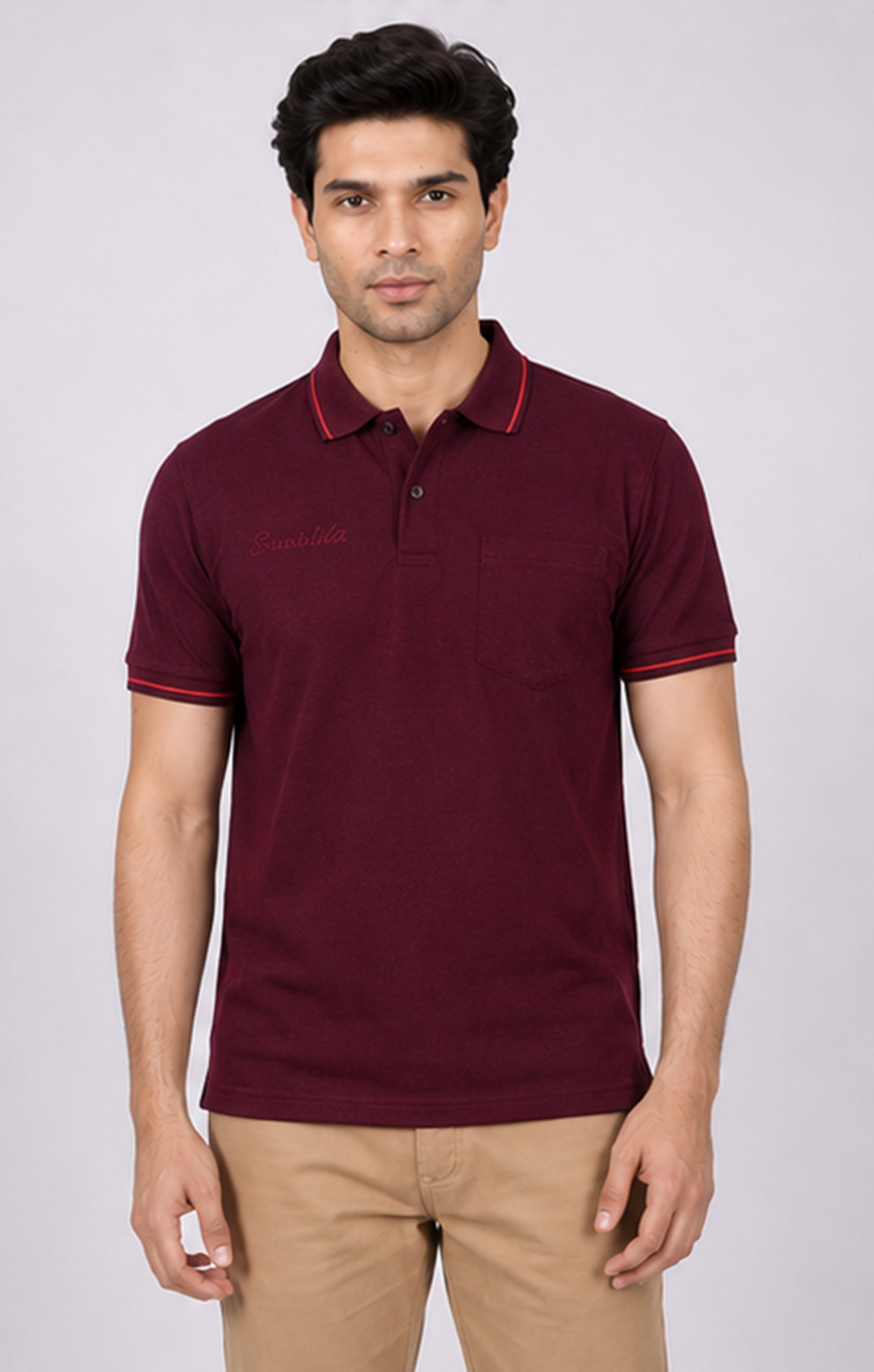 T.K COLLAR - T-SHIRT ( With Pocket )