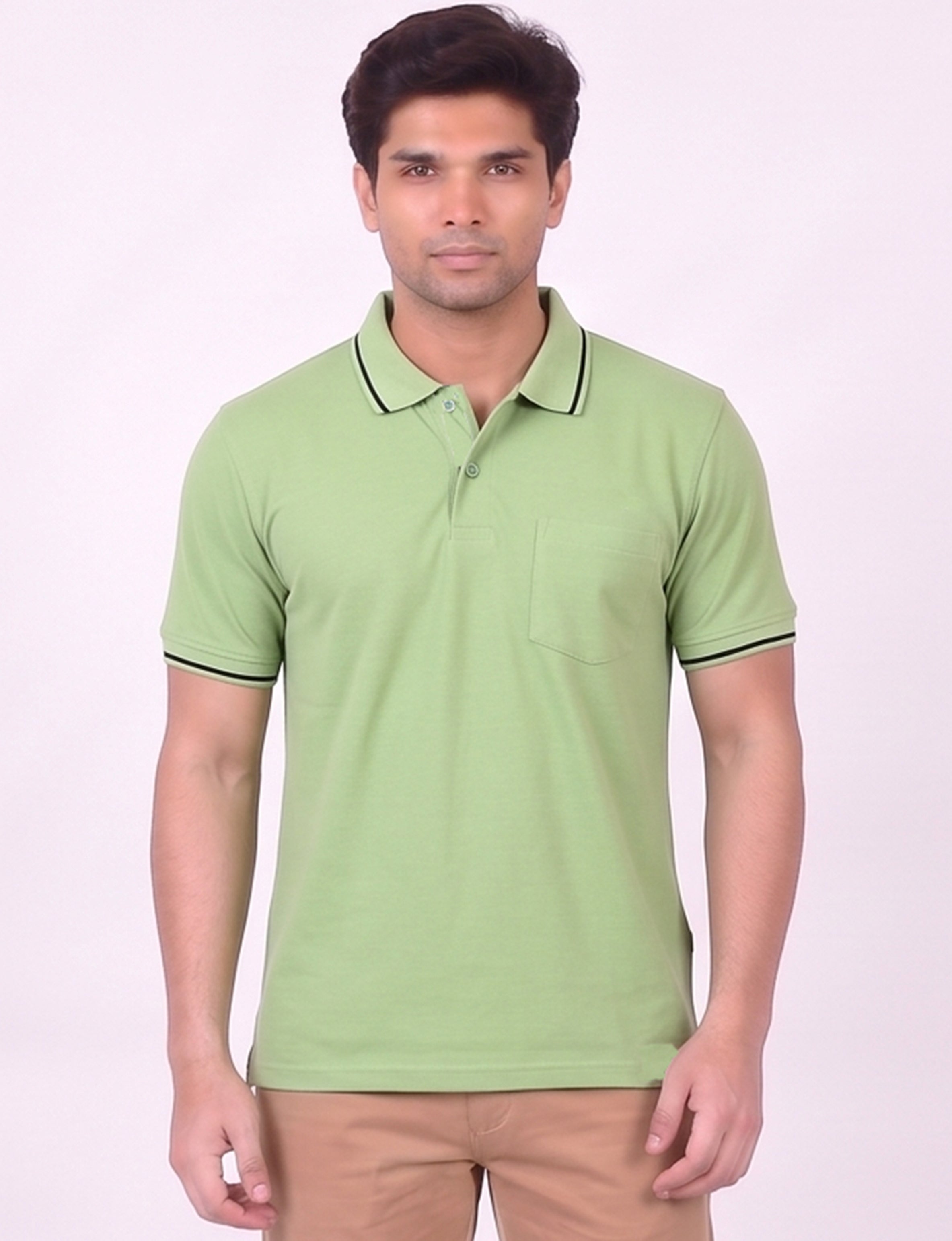 T.K COLLAR - T-SHIRT ( With Pocket )