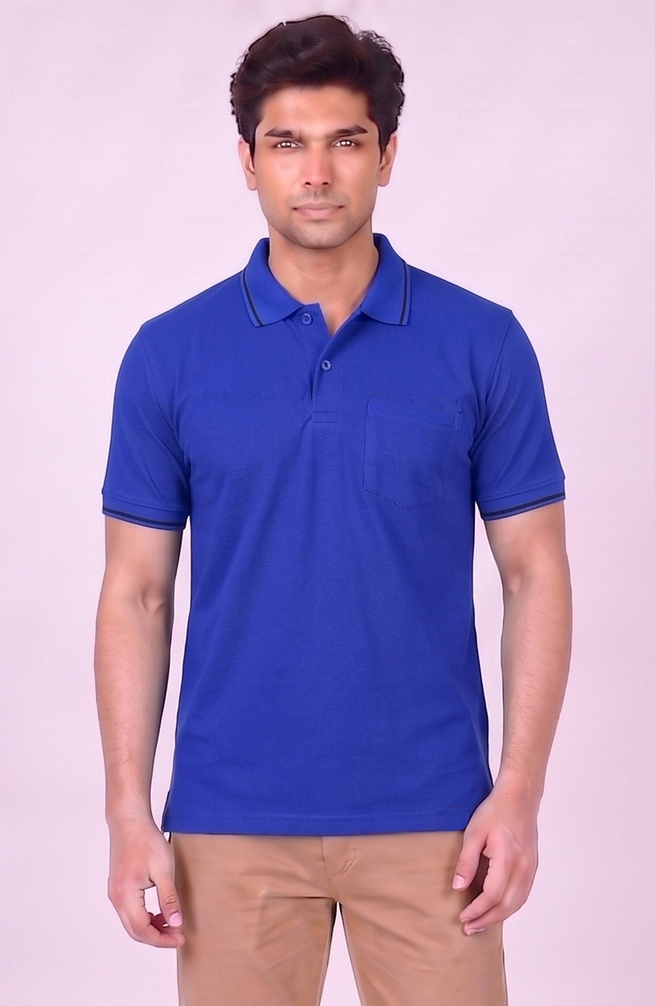 T.K COLLAR - T-SHIRT ( With Pocket )