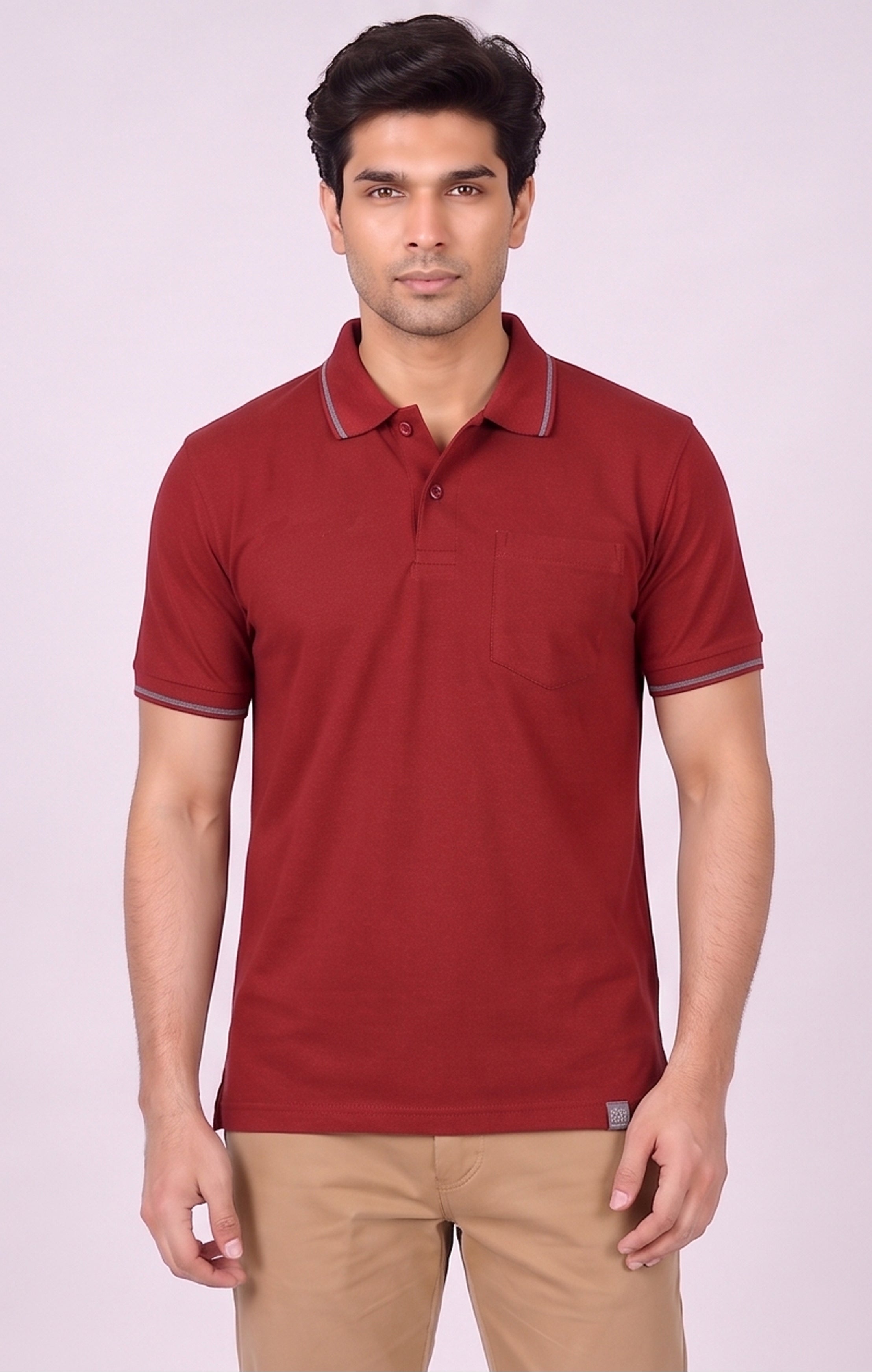 T.K COLLAR - T-SHIRT ( With Pocket )