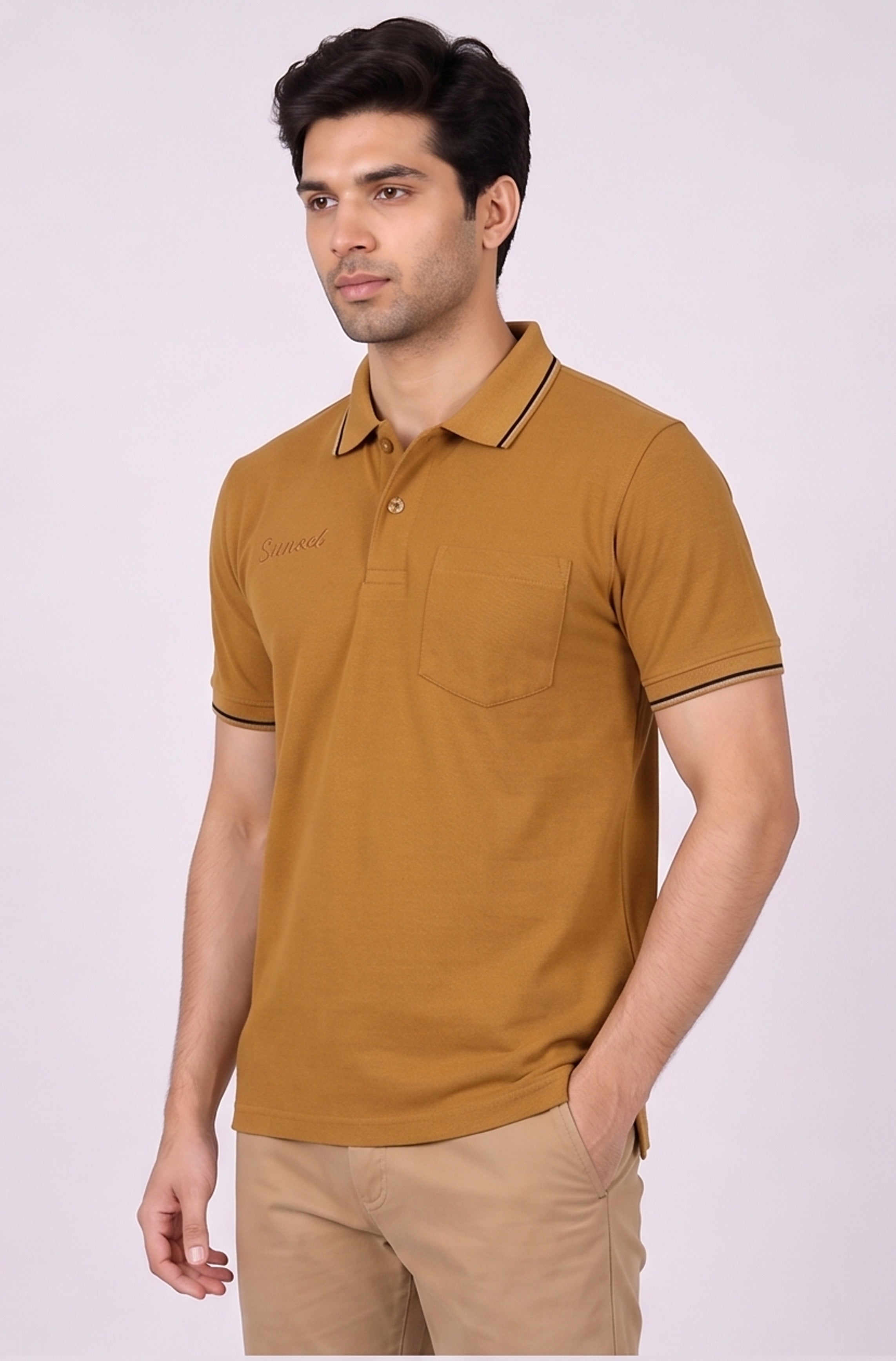 T.K COLLAR - T-SHIRT ( With Pocket )