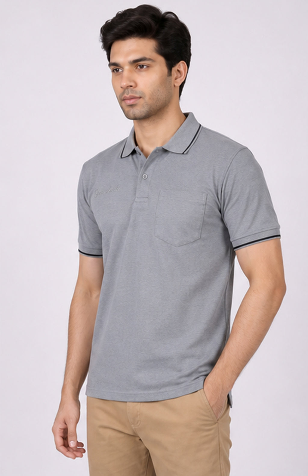 T.K COLLAR - T-SHIRT ( With Pocket )