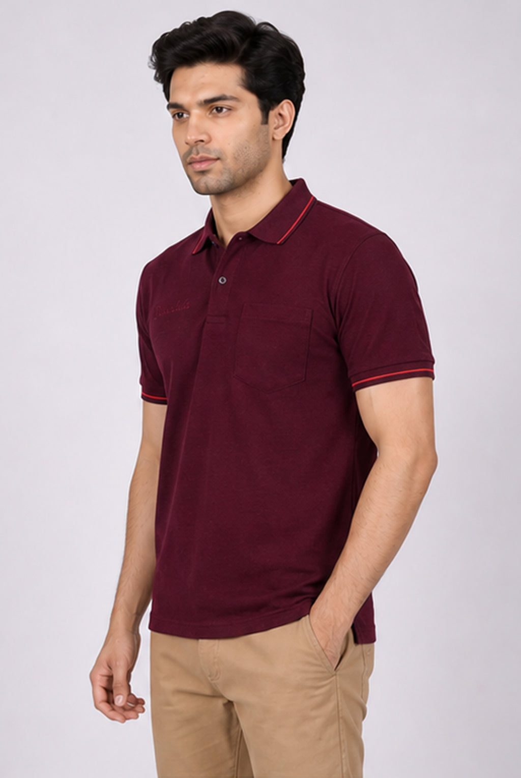 T.K COLLAR - T-SHIRT ( With Pocket )
