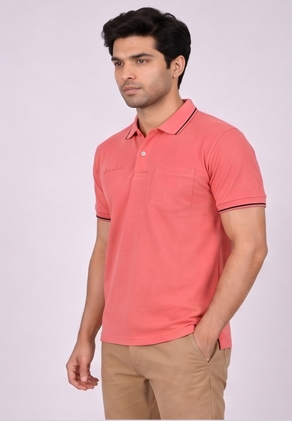 T.K COLLAR - T-SHIRT ( With Pocket )