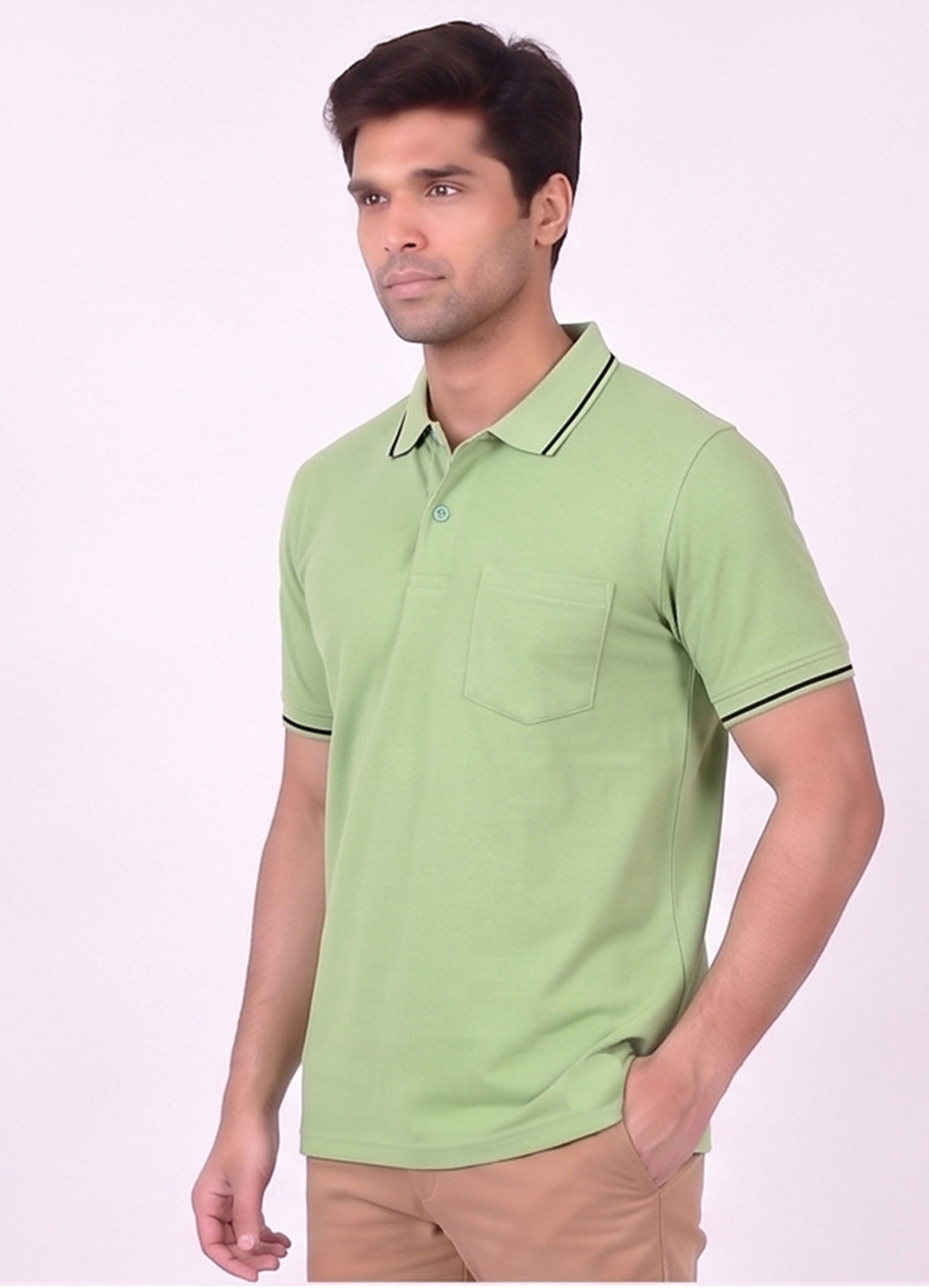 T.K COLLAR - T-SHIRT ( With Pocket )