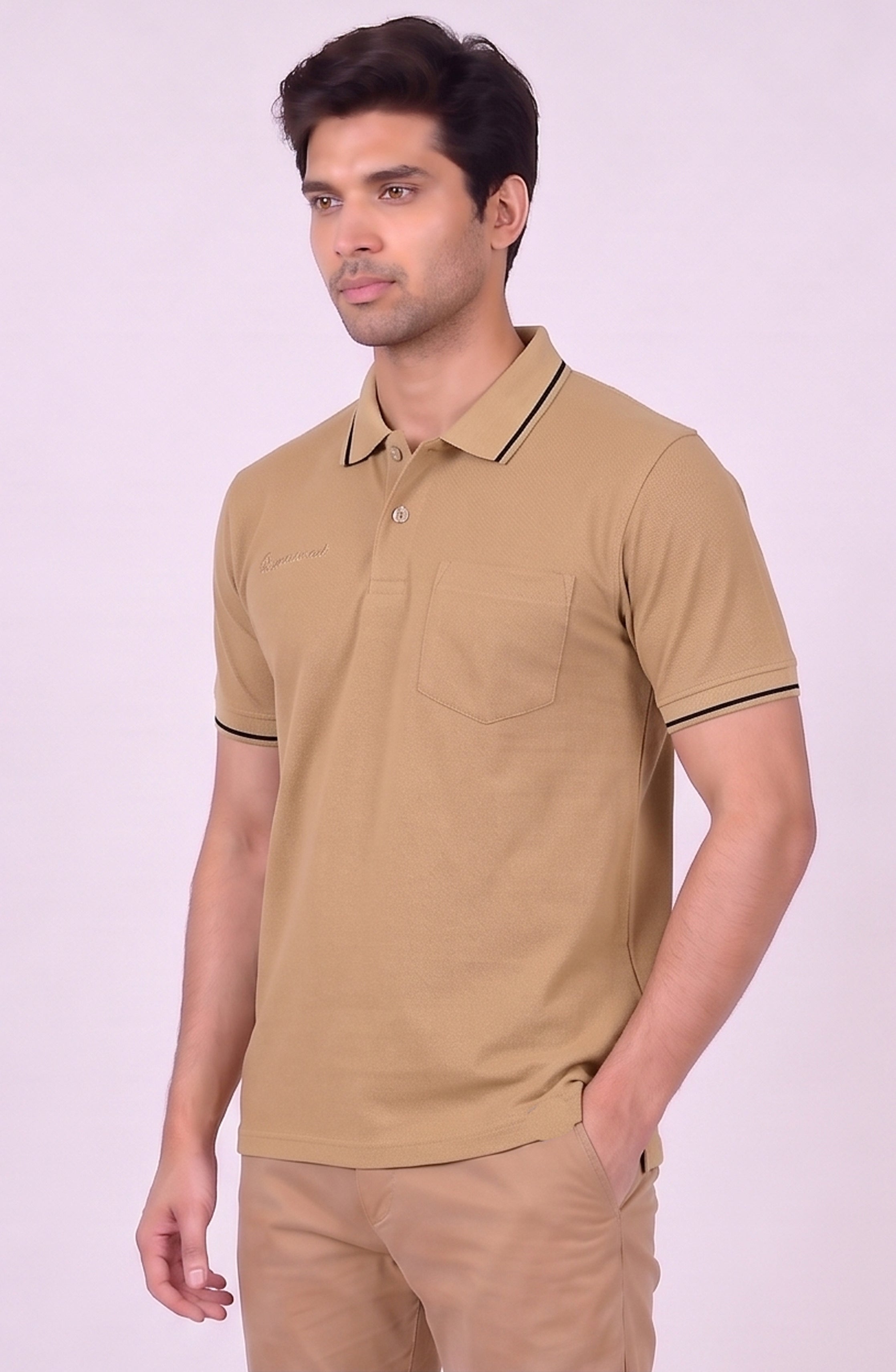 T.K COLLAR - T-SHIRT ( With Pocket )